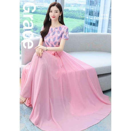 long dress korea D7068