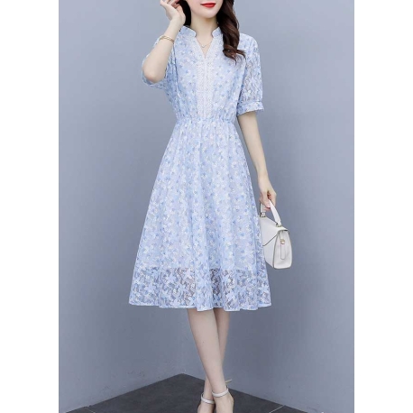 dress wanita korea D7056