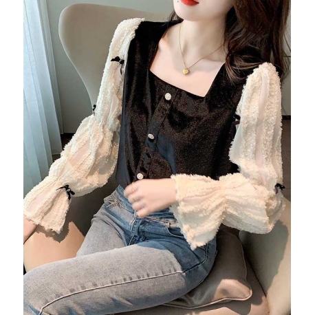 blouse  wanita korea T7096