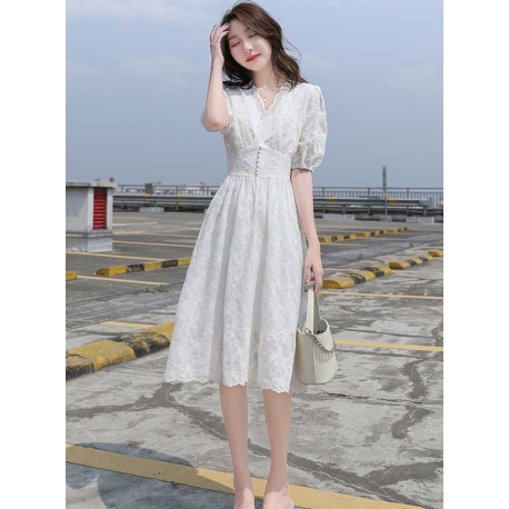 dress wanita korea D7083