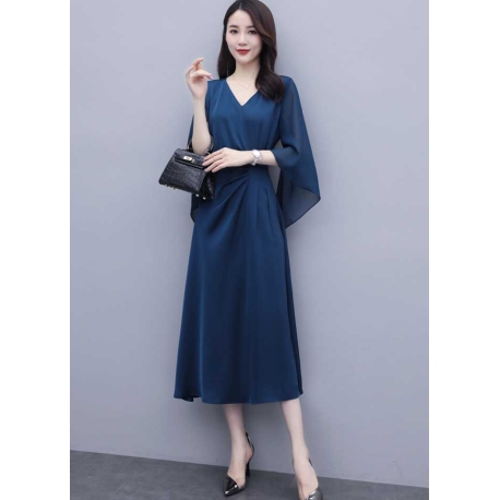 midi dress korea D7059