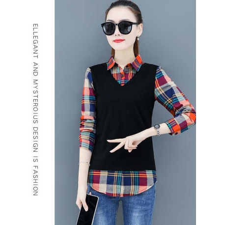 blouse  wanita korea T7116