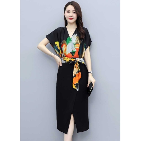 midi dress korea D7085