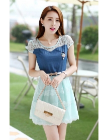 dress wanita korea D1644