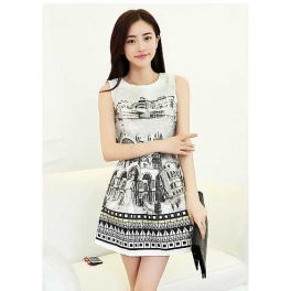 dress wanita etnik D1645