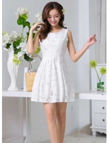 dress wanita brukat D1650