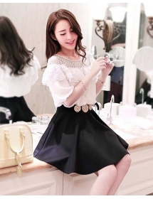 dress wanita korea D1652