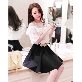 dress wanita korea D1652