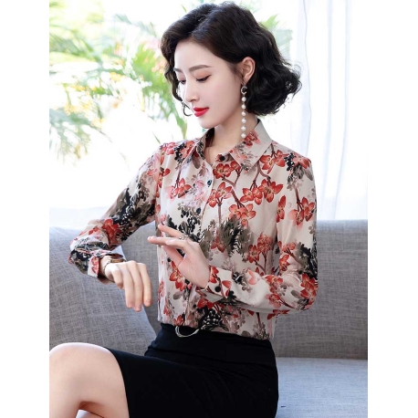 kemeja wanita korea T7157