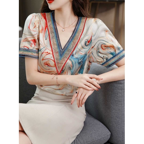 blouse wanita korea T7171