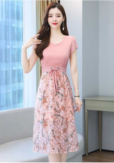 dress wanita korea D7113