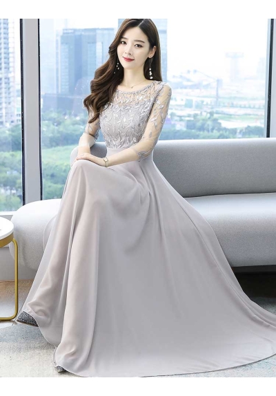 long dress korea D7119