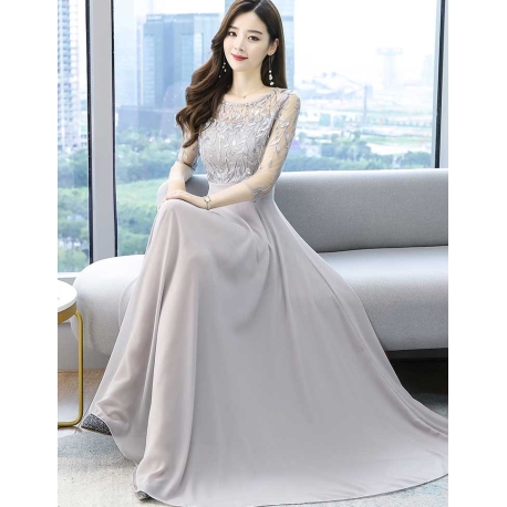 long dress korea D7119