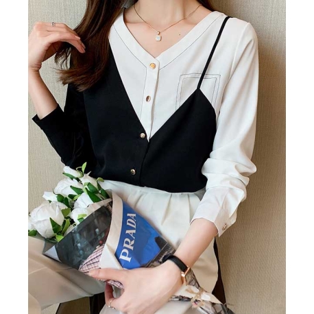 blouse wanita korea T7180