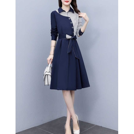 dress wanita korea D7122