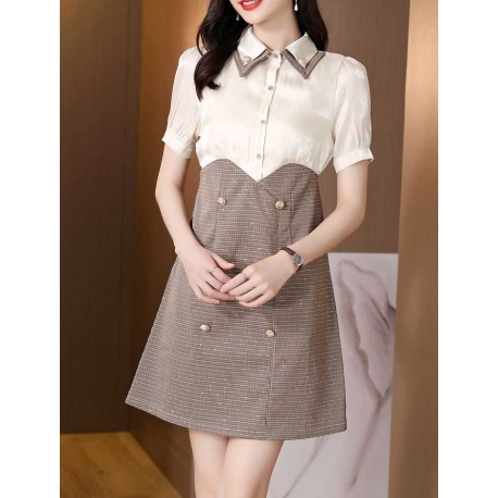 dress wanita korea D7124