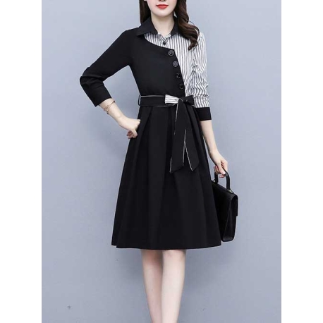 dress wanita korea D7123