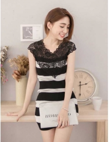 dress wanita import D1667