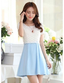 dress wanita model korea D1671