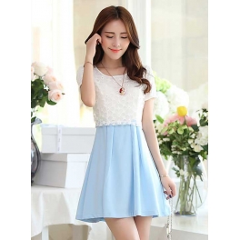 dress wanita model korea D1671