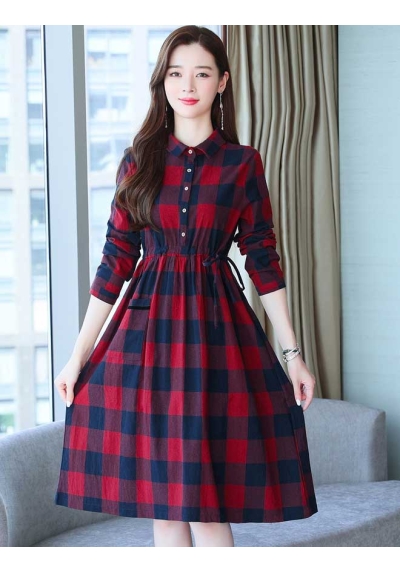 dress wanita korea D7123