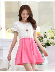 dress wanita model korea D1672