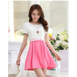 dress wanita model korea D1672