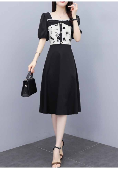 dress wanita korea D7156