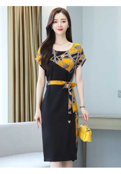 dress wanita korea D7169