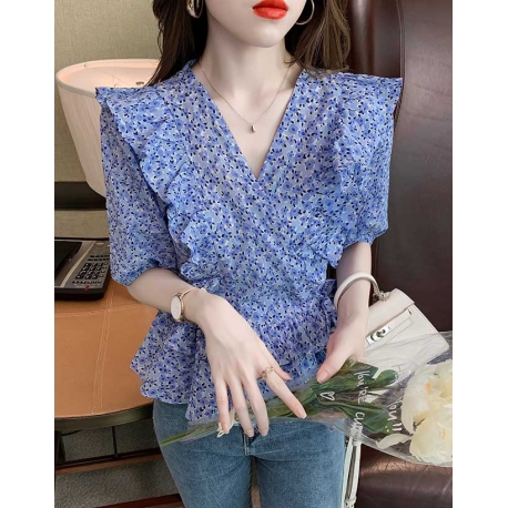 atasan blouse brukat korea T7257