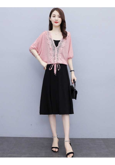 dress wanita korea D7175