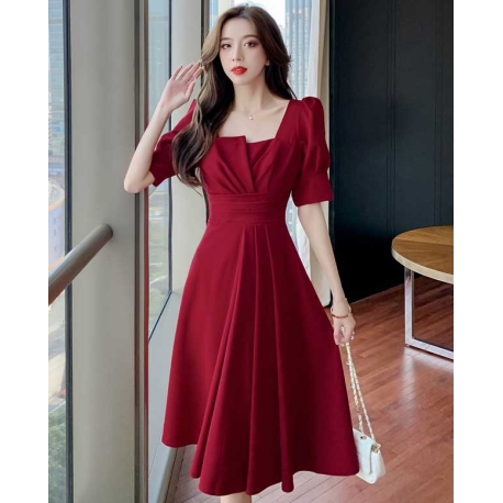 dress wanita korea D7179