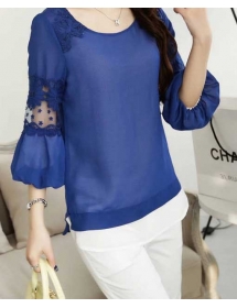 blouse chiffon import T1827