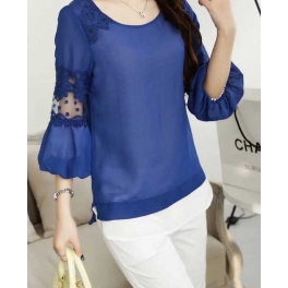 blouse chiffon import T1827