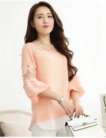 blouse chiffon import T1830