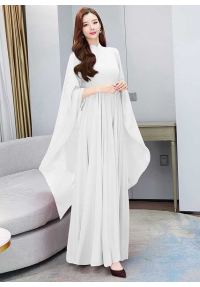 long dress wanita import D7203