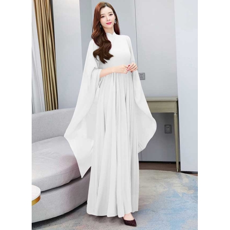 long dress wanita import D7203