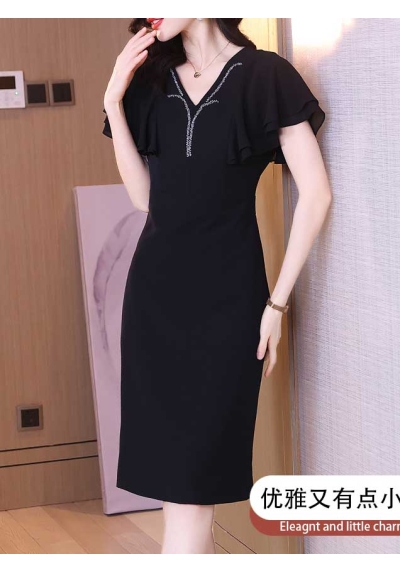 dress wanita korea D7215