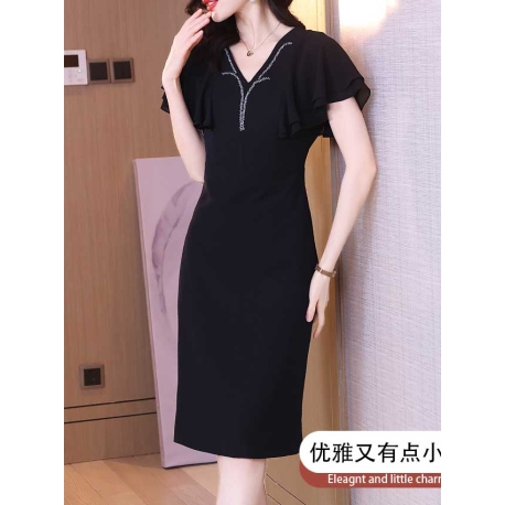 dress wanita korea D7215