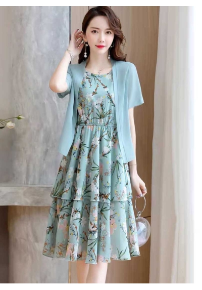 dress wanita korea D7225