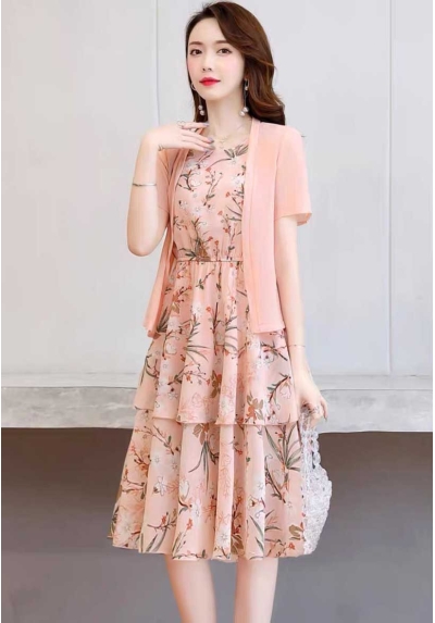 dress wanita korea D7234