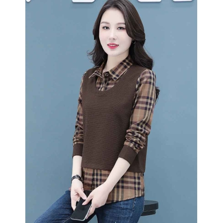 atasan blouse wanita korea T7315