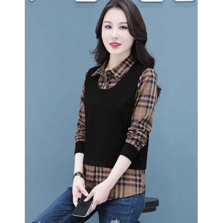 atasan blouse wanita korea T7318