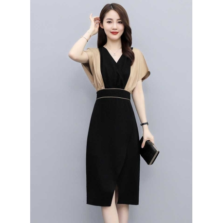 dress wanita korea D7242