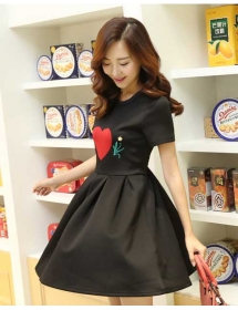 dress wanita korea D1720