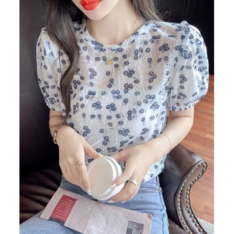 atasan blouse  wanita korea T7338