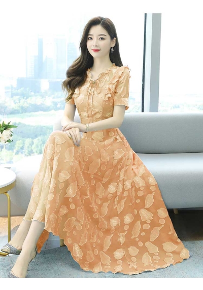 dress wanita korea D7261