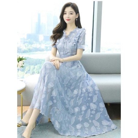 dress wanita korea D7261