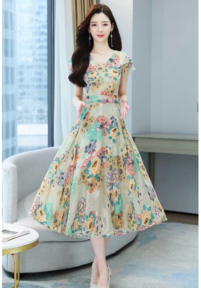 dress wanita korea D7265