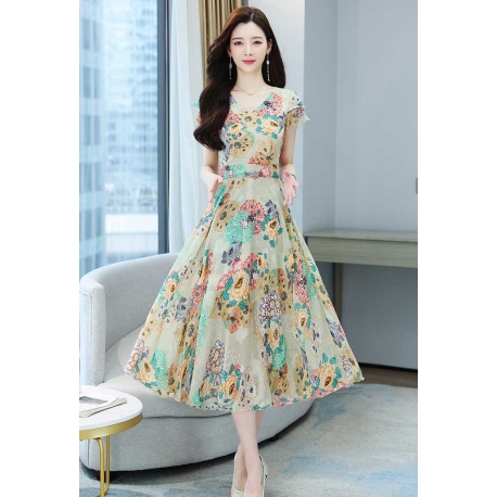 dress wanita korea D7265